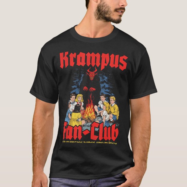 Krampus Fan-club Ugly Xmas German Christmas Demon  T-Shirt (Front)