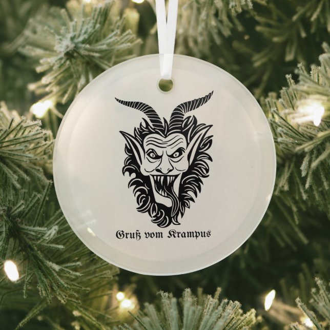 Krampus Glass Tree Decoration (Insitu)