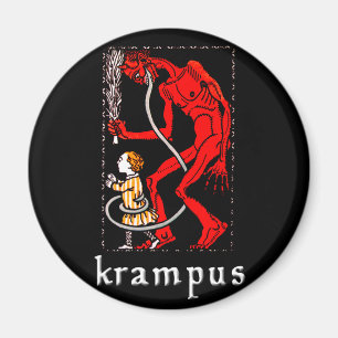 Krampus "has a long tongue" Magnet