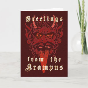 Krampus Head Card