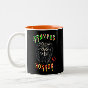 Krampus Horror Two-Tone Coffee Mug