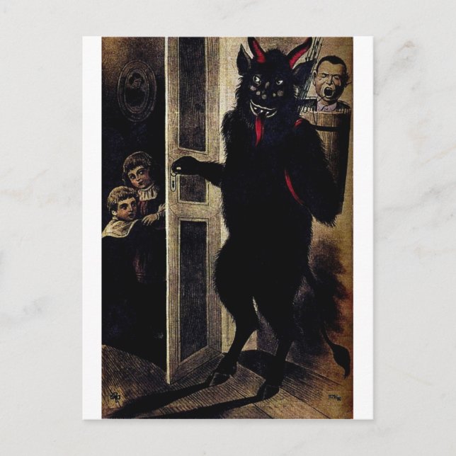 Krampus In The Dark Postcard (Front)