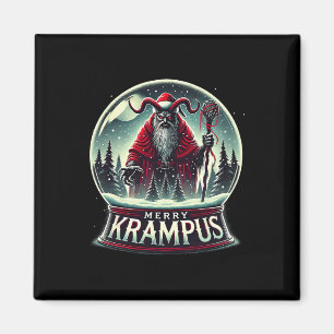 Krampus Is Coming To Town Horror Merry Krampus Chr Magnet