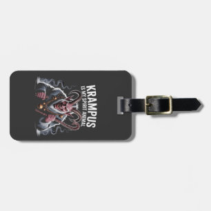 Krampus Is My Spirit Animal Christmas Funny  Luggage Tag