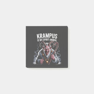 Krampus Is My Spirit Animal Christmas Funny  Post-it Notes