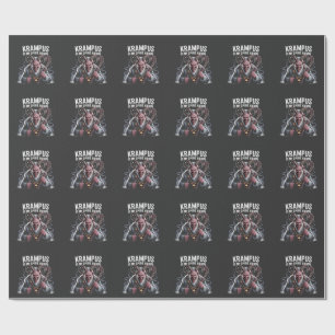 Krampus Is My Spirit Animal Christmas Funny Wrapping Paper