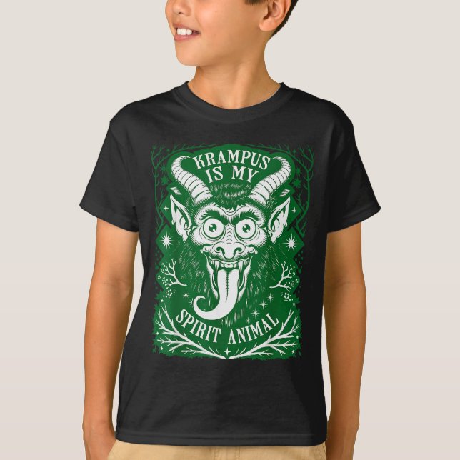 Krampus Is My Srit Animal German Folklore For Kram T-Shirt (Front)