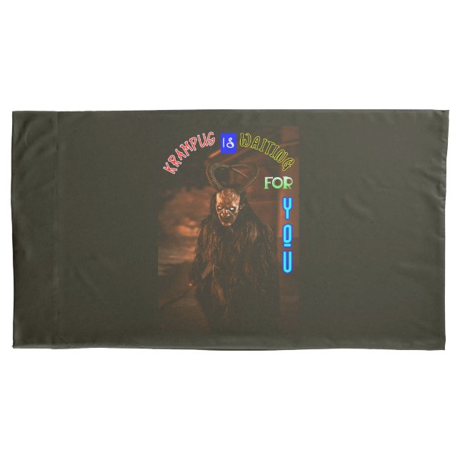 Krampus Is Waiting For You December Krampusnacht Pillowcase (Front)