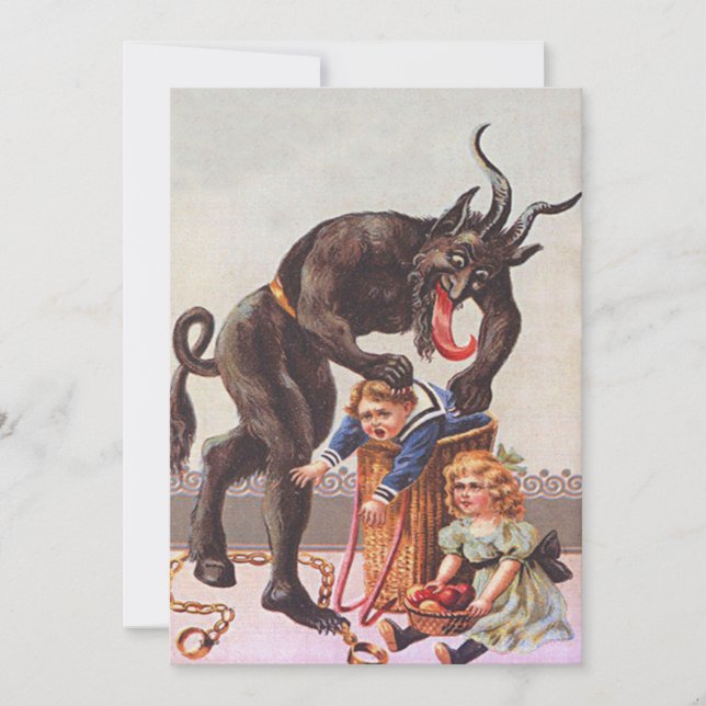 Krampus Kidnapping Children (Front)