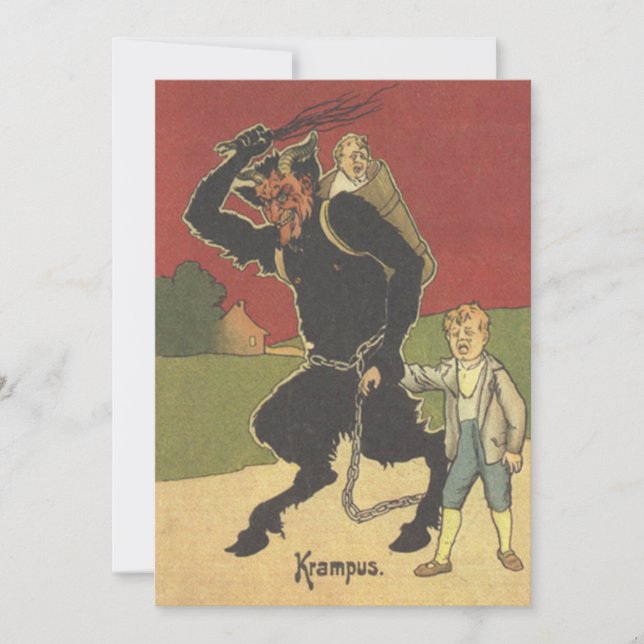 Krampus Kidnapping Children (Front)
