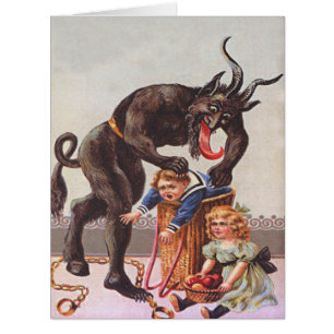 Krampus Kidnapping Children Basket