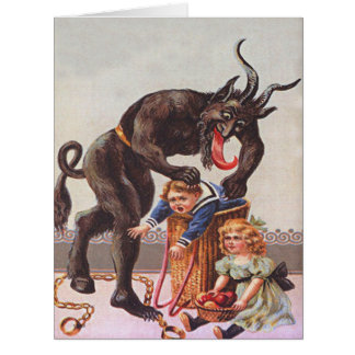 Krampus Kidnapping Children Basket