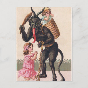 Krampus Kidnaps Kids Vintage Holiday Christmas