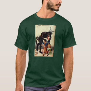 Krampus Kids in Basket Holiday Christmas Shirt