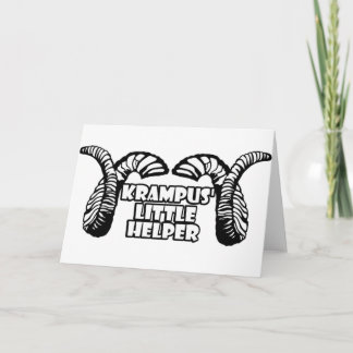 Krampus' Little Helper Holiday Card