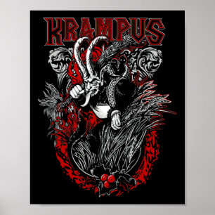 Krampus Merry Christmas Holiday Chrismas Horror Xm Poster