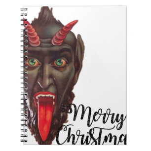 krampus merry christmas notebook