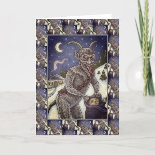 KRAMPUS & NAUGHTY CHILDREN, SCARY CHRISTMAS STORY HOLIDAY CARD