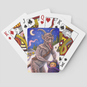 KRAMPUS & NAUGHTY CHILDREN, SCARY CHRISTMAS STORY PLAYING CARDS