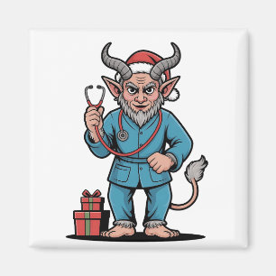 Krampus Nurse Christmas Evil Xmas Magnet