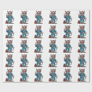 Krampus Nurse Christmas Evil Xmas Wrapping Paper