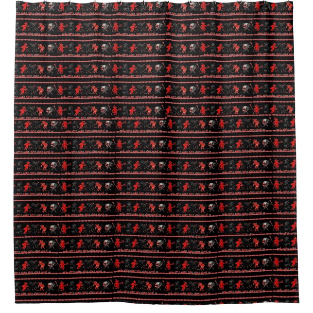 Krampus Party Time Design Shower Curtain (Front)
