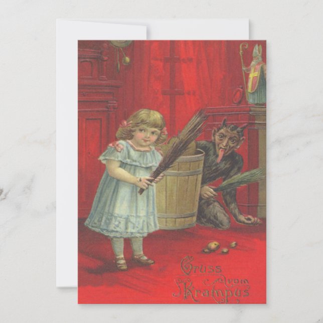 Krampus Playing With Girl (Front)