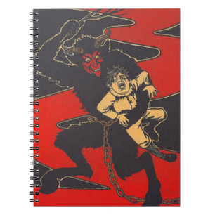 Krampus Punishing Child With Switch Notebook