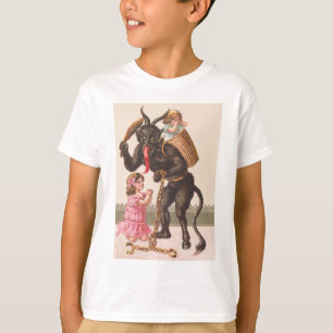 Krampus Punishing Children Switch Chain T-Shirt