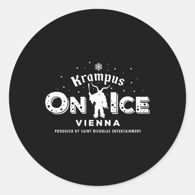 Krampus Run Vienna Austria  Classic Round Sticker (Front)