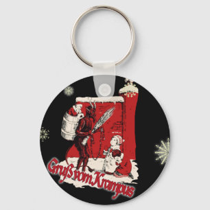 Krampus Snow Day Key Ring