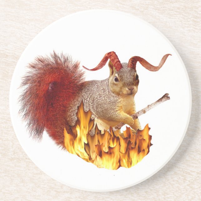 Krampus Squirrel Coaster (Front)