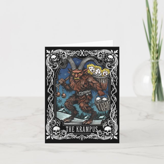 Krampus Tarot Card Design Christmas Season Evil Pa (Front)