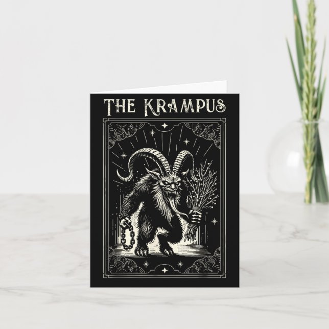 Krampus Tarot Card Design Christmas Season Evil Pa (Front)