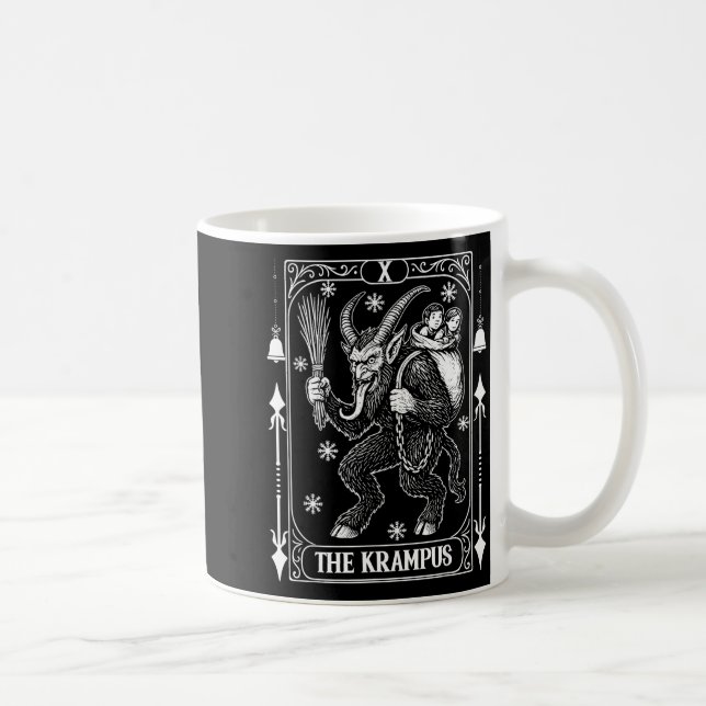 Krampus Tarot Card Design Christmas Season Evil Pa Coffee Mug (Right)