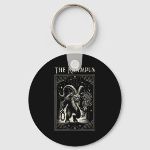 Krampus Tarot Card Design Christmas Season Evil Pa Key Ring