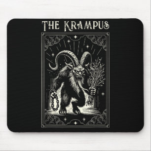 Krampus Tarot Card Design Christmas Season Evil Pa Mouse Pad