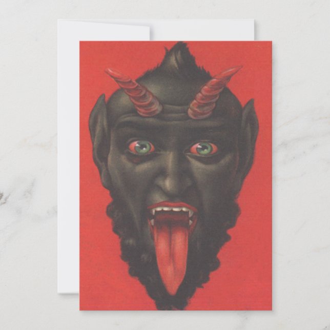 Krampus With His Tongue Out (Front)