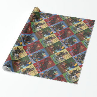 Krampus wrapping paper