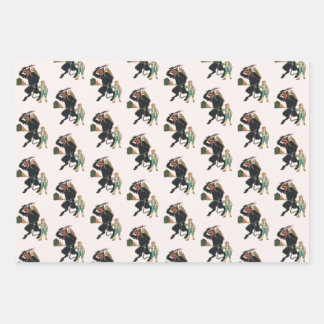 Krampus Wrapping Paper Set 3