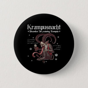 Krampusnacht Christmas Monster Krampus Lover Festi 6 Cm Round Badge