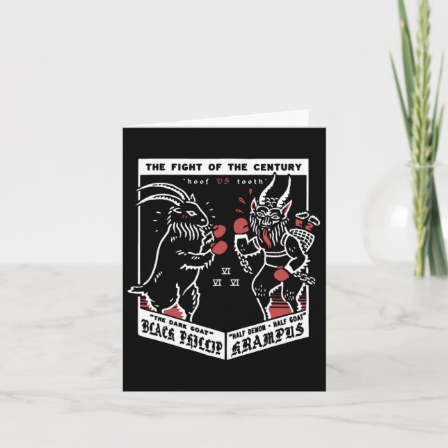 Krampusnacht Gruss Von Krampus Krampus Vs Black Ph Card (Front)
