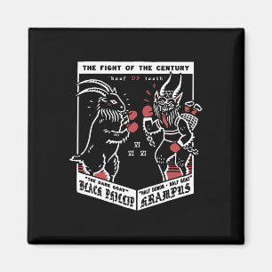 Krampusnacht Gruss Von Krampus Krampus Vs Black Ph Magnet