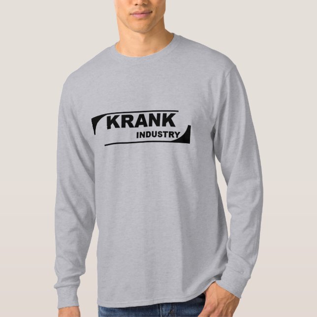Krank Industry Grey Long Sleeve T-Shirt (Front)