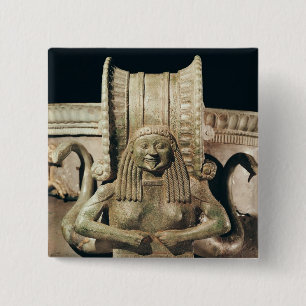 Krater, detail of the handle 15 cm square badge