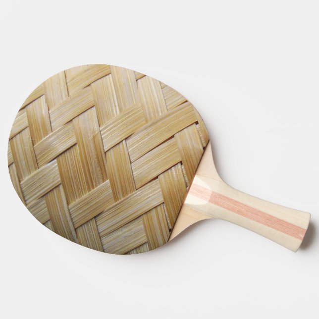 Kratip Thai Lao Isan Bamboo Rice Basket Ping Pong Paddle (Side)