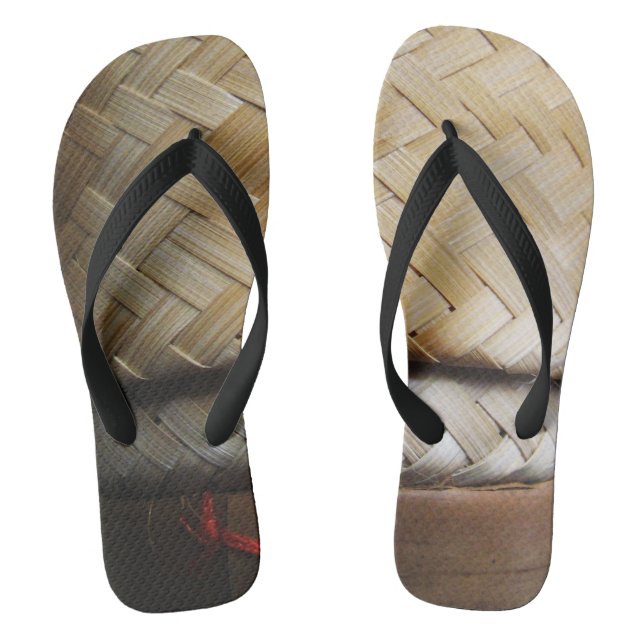 Kratip Thai Lao Isan Bamboo Rice Basket Thongs (Footbed)