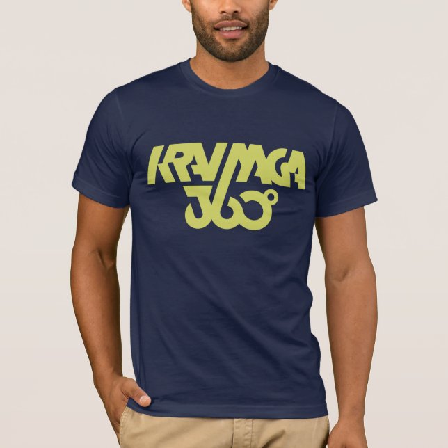 Krav Maga 360 - dark blue/yellow T-Shirt (Front)