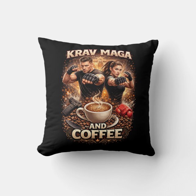 Krav Maga and Coffee Cushion (Front)