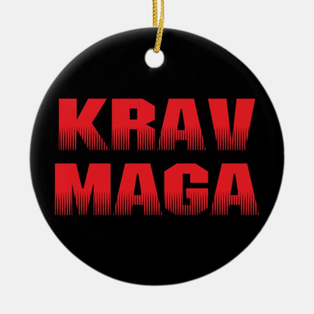 Krav Maga Ceramic Ornament (Front)